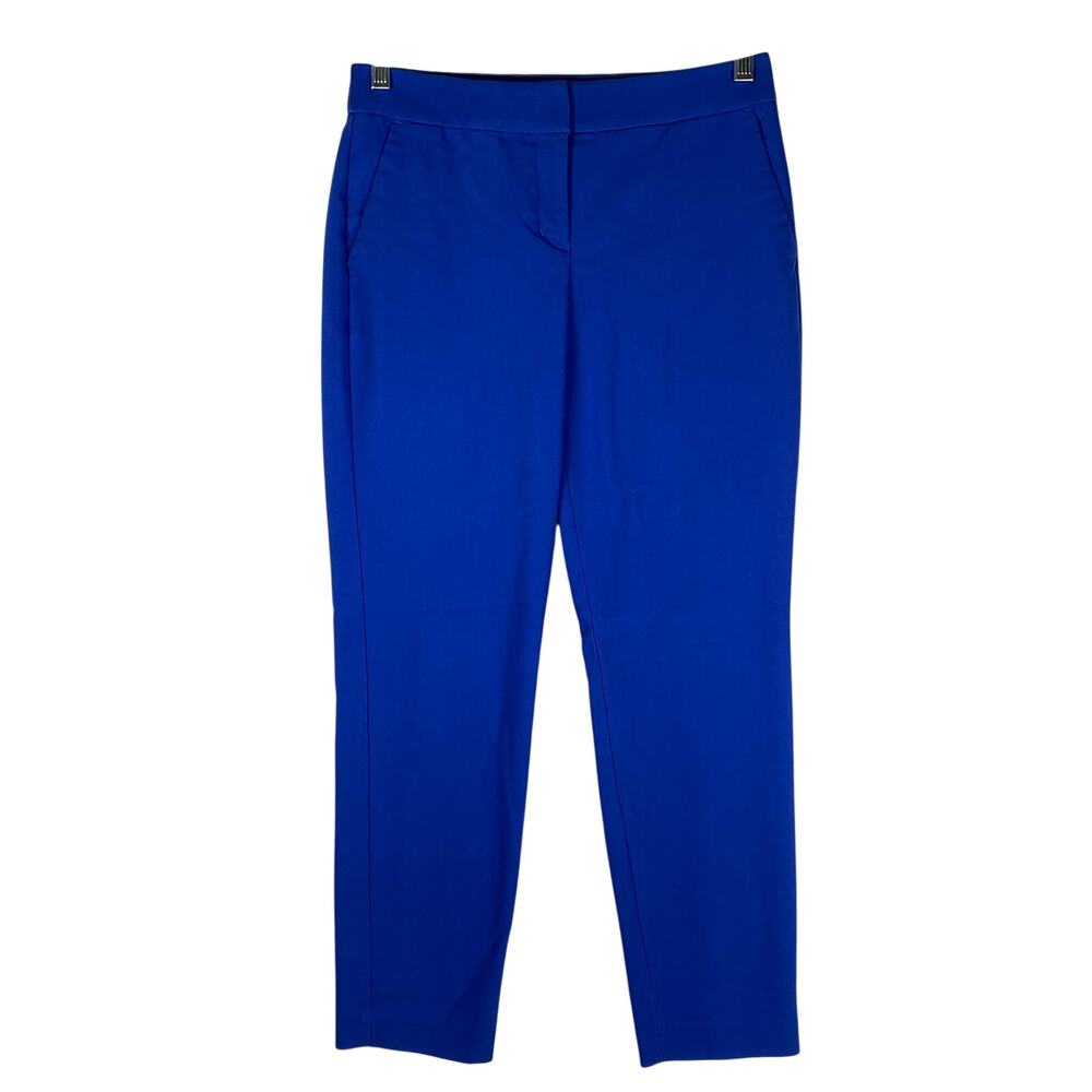 Express Columnist Ankle Dress Pants Womens 2R Cobalt Blue Tailored Minimalist